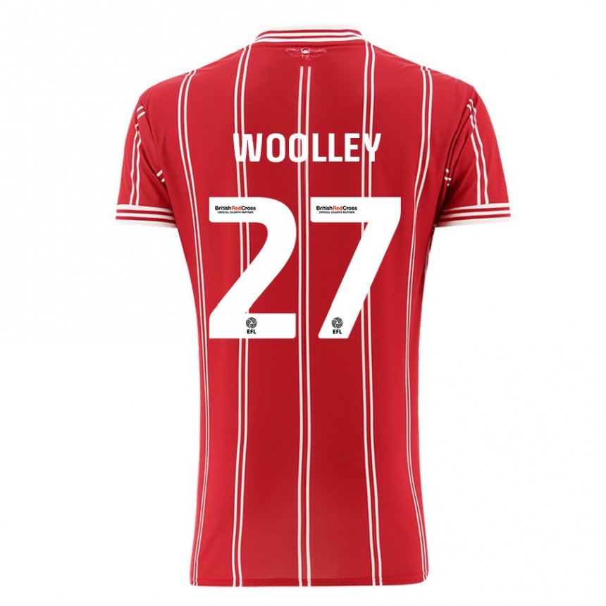 Niño Fútbol Camiseta Jesse Woolley #27 Rojo 1ª Equipación 2023/24 Perú