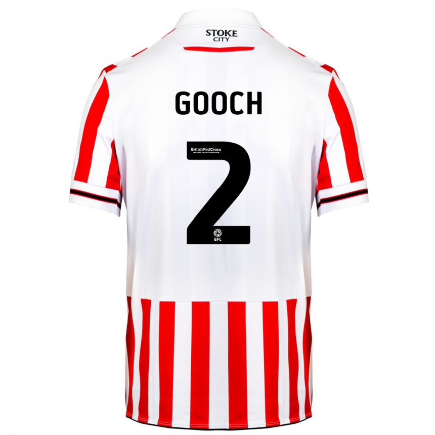 Niño Fútbol Camiseta Lynden Gooch #2 Rojo Blanco 1ª Equipación 2023/24 Perú