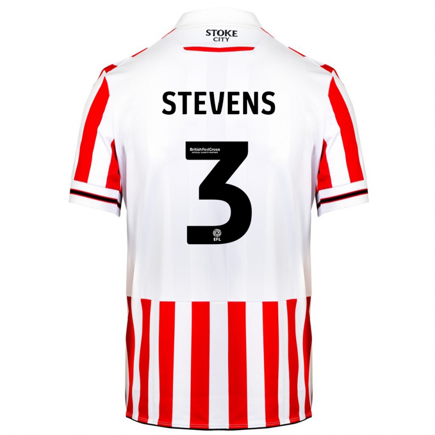 Niño Fútbol Camiseta Enda Stevens #3 Rojo Blanco 1ª Equipación 2023/24 Perú