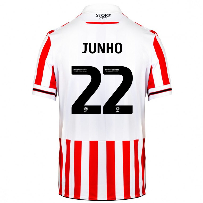 Niño Fútbol Camiseta Joon-Ho Bae #22 Rojo Blanco 1ª Equipación 2023/24 Perú