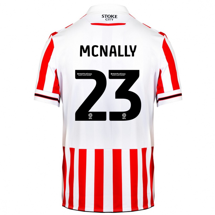 Niño Fútbol Camiseta Luke Mcnally #23 Rojo Blanco 1ª Equipación 2023/24 Perú