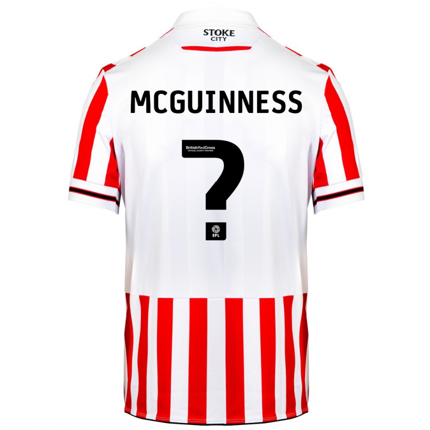 Niño Fútbol Camiseta Dara Mcguinness #0 Rojo Blanco 1ª Equipación 2023/24 Perú