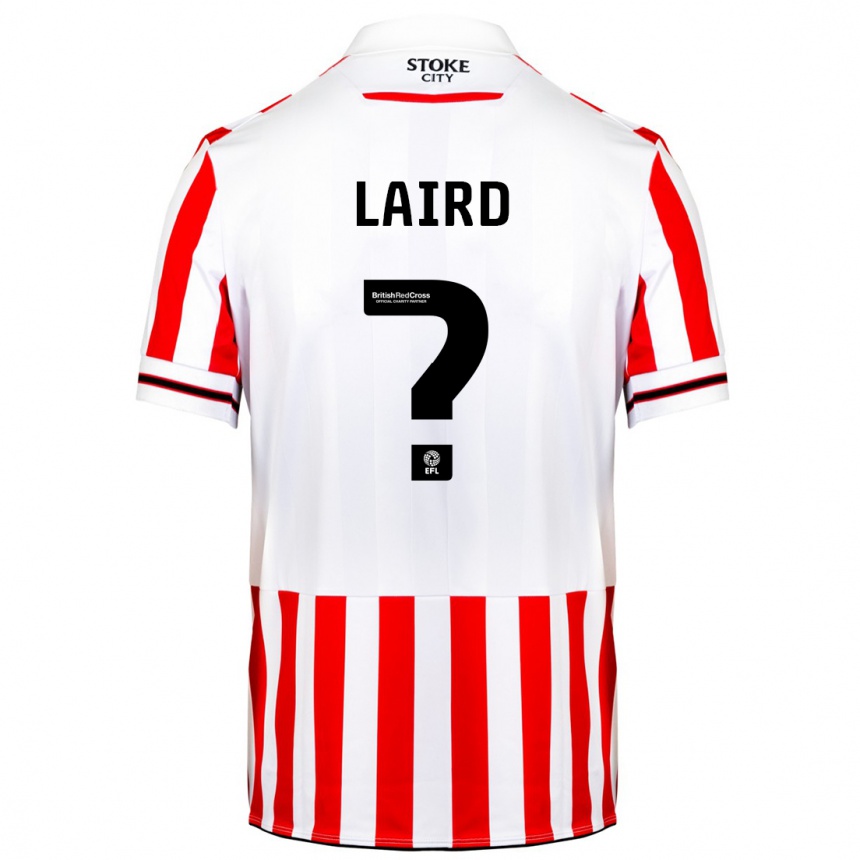 Niño Fútbol Camiseta Logan Laird #0 Rojo Blanco 1ª Equipación 2023/24 Perú