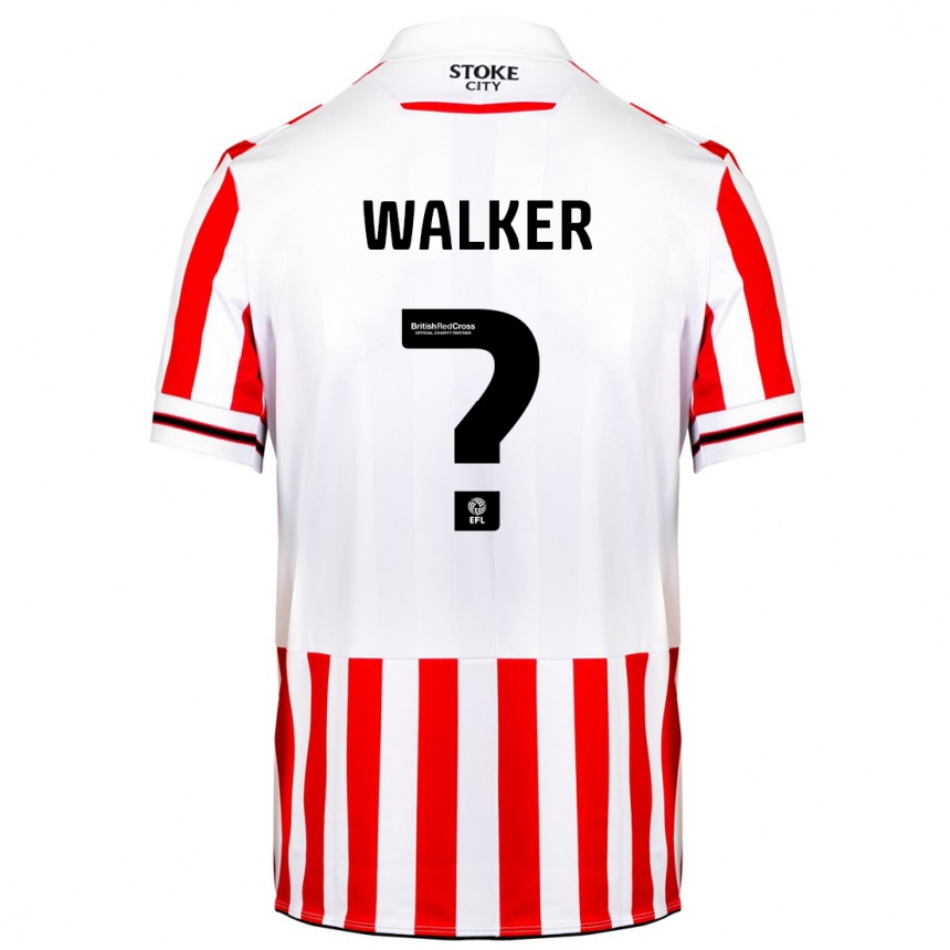 Niño Fútbol Camiseta Lewis Walker #0 Rojo Blanco 1ª Equipación 2023/24 Perú