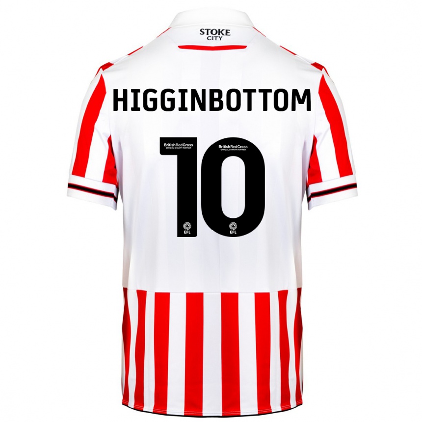 Niño Fútbol Camiseta Alice Higginbottom #10 Rojo Blanco 1ª Equipación 2023/24 Perú