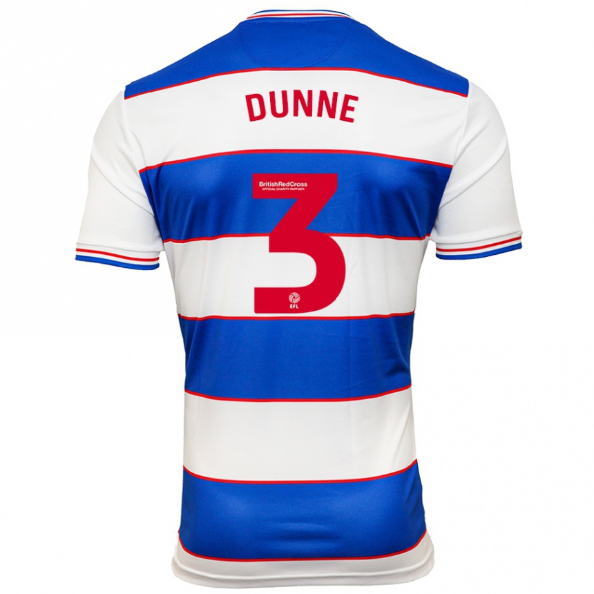 Niño Fútbol Camiseta Jimmy Dunne #3 Blanco Azul 1ª Equipación 2023/24 Perú