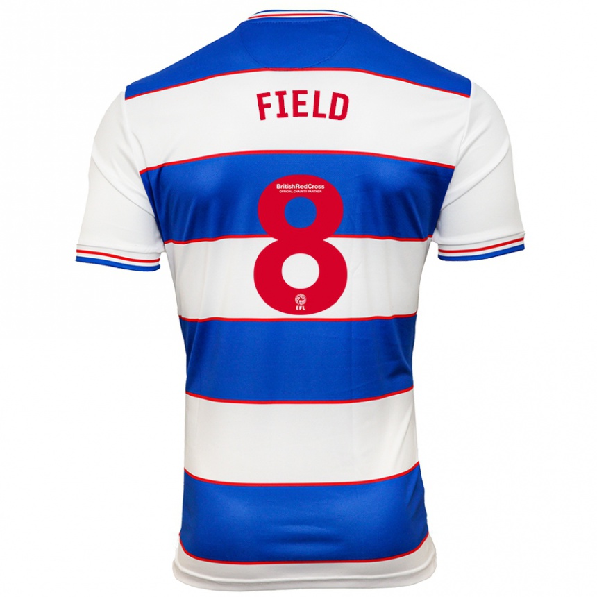 Niño Fútbol Camiseta Sam Field #8 Blanco Azul 1ª Equipación 2023/24 Perú