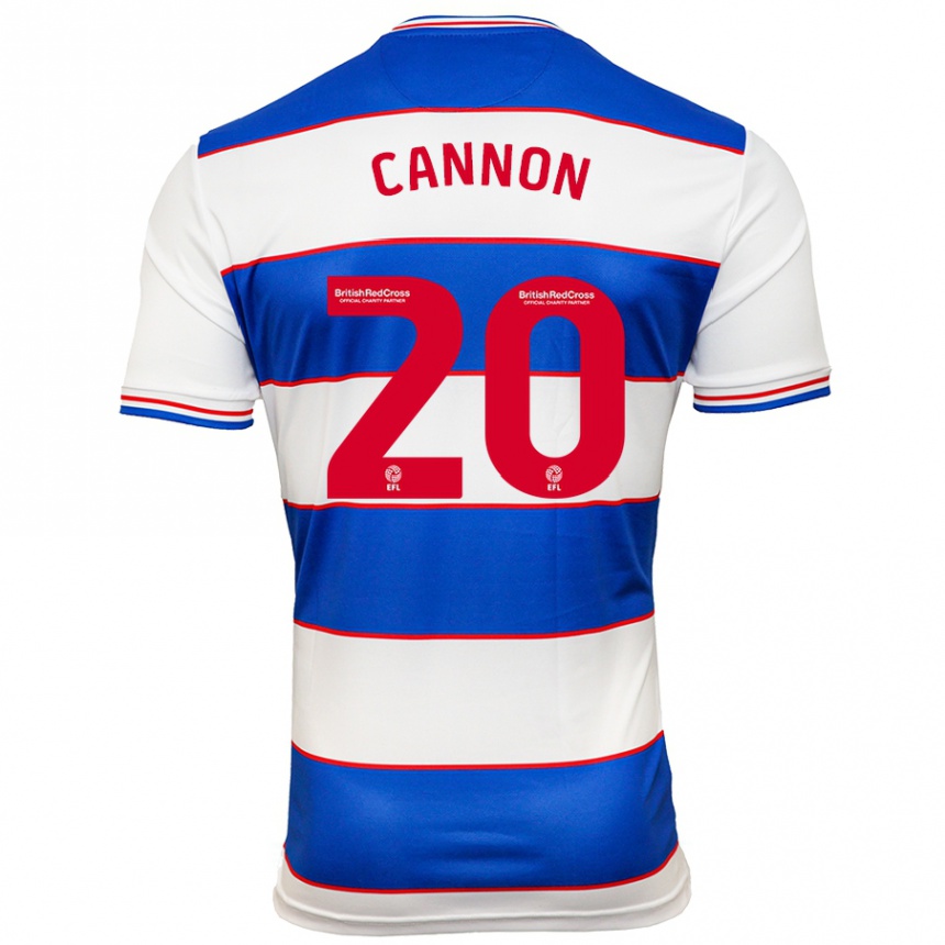 Niño Fútbol Camiseta Reggie Cannon #20 Blanco Azul 1ª Equipación 2023/24 Perú