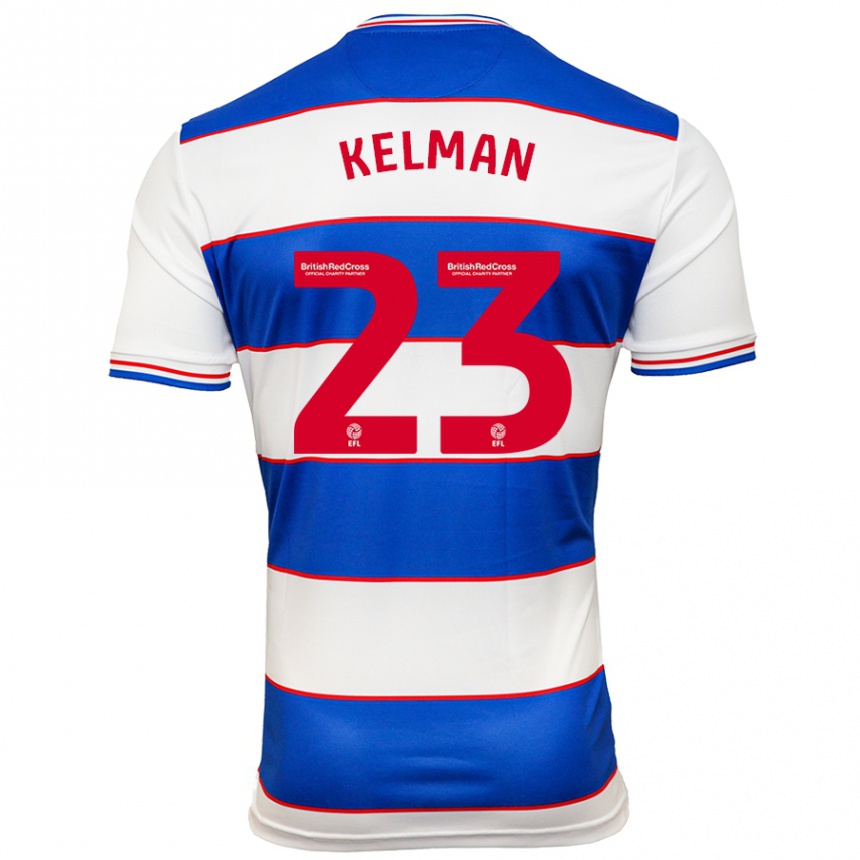 Niño Fútbol Camiseta Charlie Kelman #23 Blanco Azul 1ª Equipación 2023/24 Perú