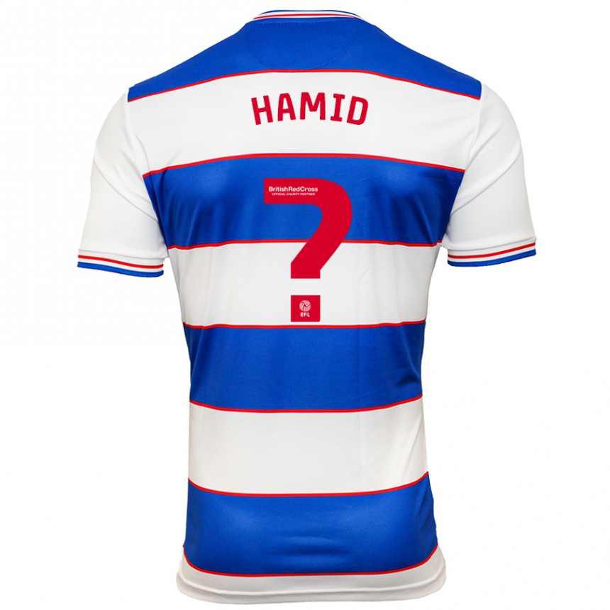 Niño Fútbol Camiseta Hassan Hamid #0 Blanco Azul 1ª Equipación 2023/24 Perú