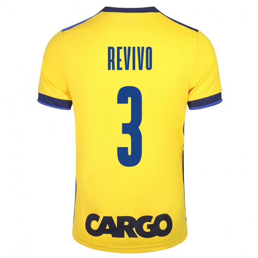 Niño Fútbol Camiseta Roy Revivo #3 Amarillo 1ª Equipación 2023/24 Perú