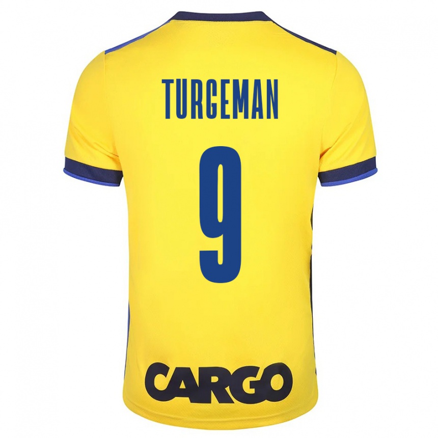 Niño Fútbol Camiseta Dor Turgeman #9 Amarillo 1ª Equipación 2023/24 Perú