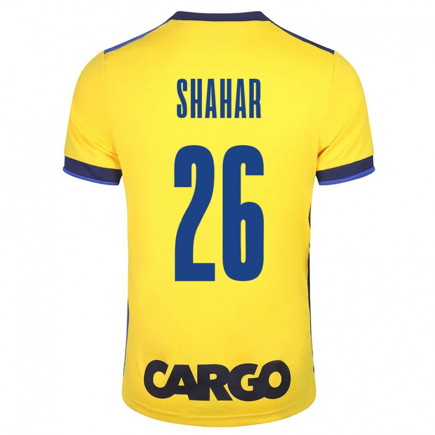 Niño Fútbol Camiseta Ido Shahar #26 Amarillo 1ª Equipación 2023/24 Perú