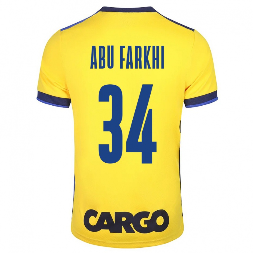 Niño Fútbol Camiseta Sayed Abu Farkhi #34 Amarillo 1ª Equipación 2023/24 Perú