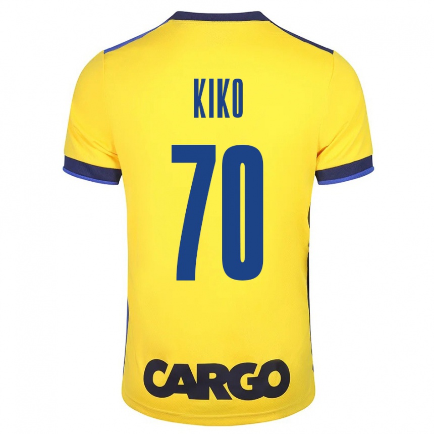 Niño Fútbol Camiseta Kiko Bondoso #70 Amarillo 1ª Equipación 2023/24 Perú