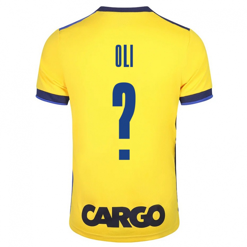 Niño Fútbol Camiseta Ido Oli #0 Amarillo 1ª Equipación 2023/24 Perú