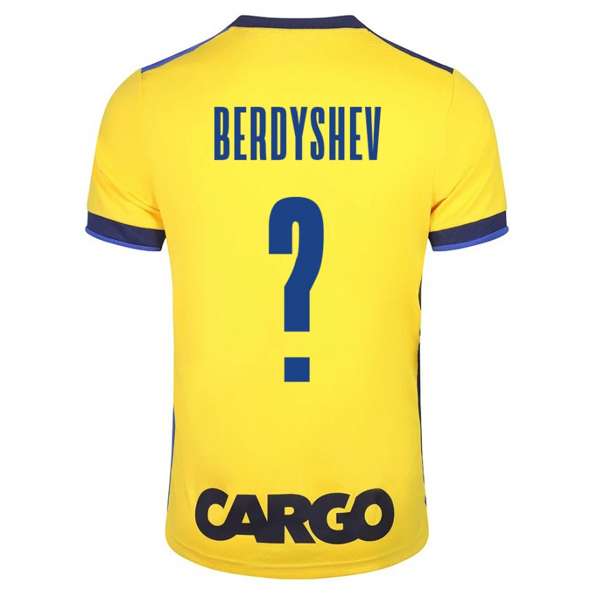 Niño Fútbol Camiseta Tikhon Berdyshev #0 Amarillo 1ª Equipación 2023/24 Perú