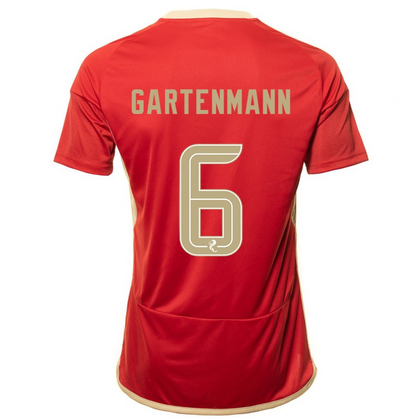 Niño Fútbol Camiseta Stefan Gartenmann #6 Rojo 1ª Equipación 2023/24 Perú