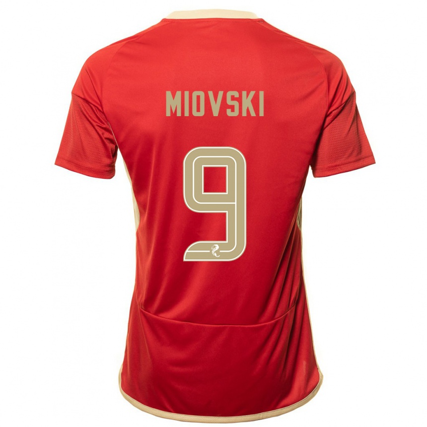 Niño Fútbol Camiseta Bojan Miovski #9 Rojo 1ª Equipación 2023/24 Perú