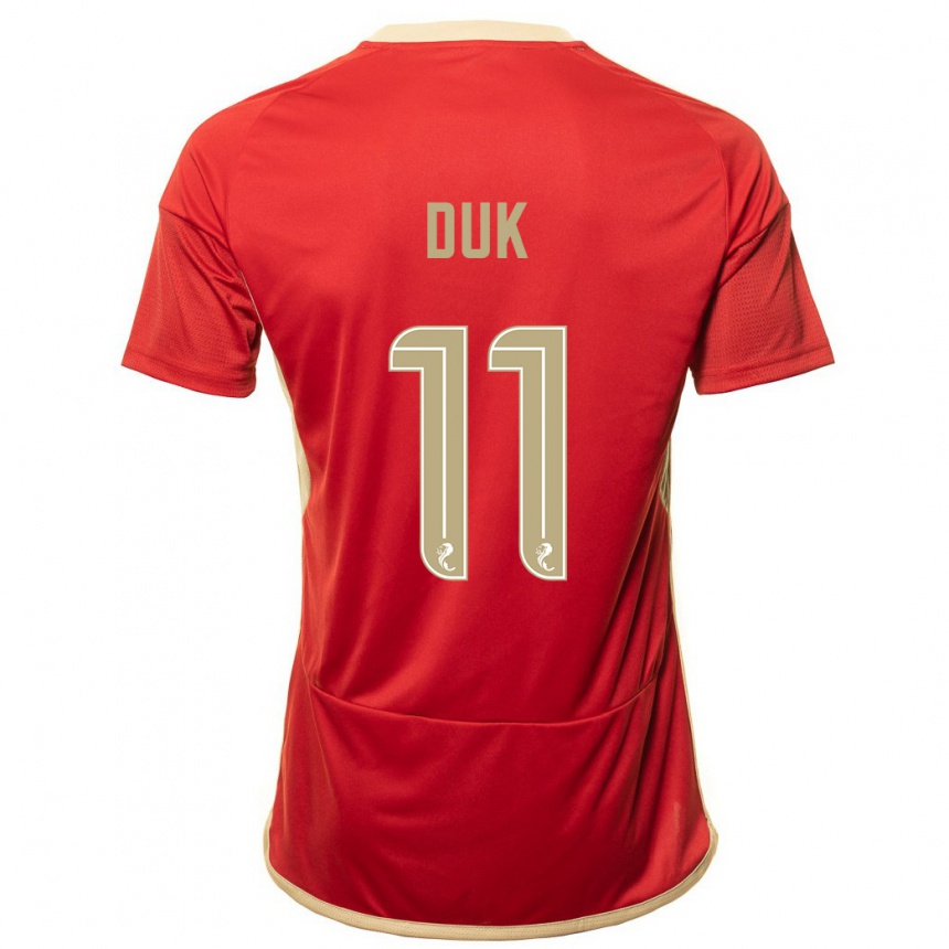 Niño Fútbol Camiseta Duk #11 Rojo 1ª Equipación 2023/24 Perú