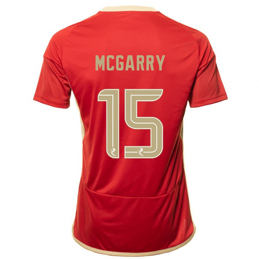 Niño Fútbol Camiseta James Mcgarry #15 Rojo 1ª Equipación 2023/24 Perú