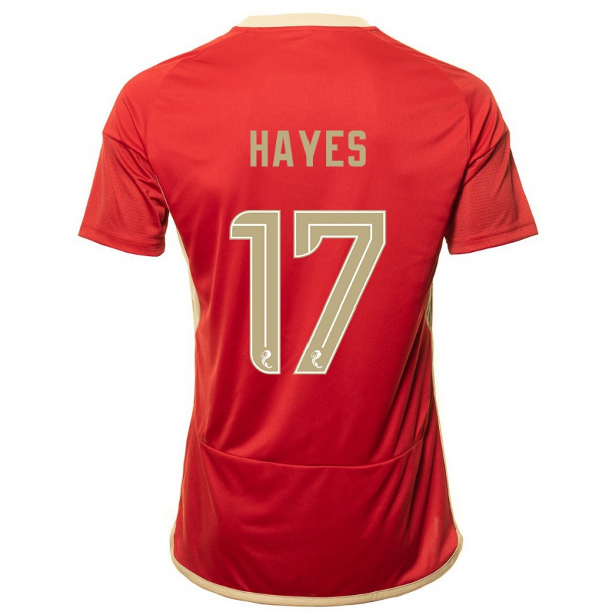 Niño Fútbol Camiseta Jonny Hayes #17 Rojo 1ª Equipación 2023/24 Perú