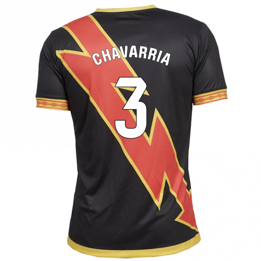 Niño Fútbol Camiseta Pep Chavarría #3 Negro 2ª Equipación 2023/24 Perú