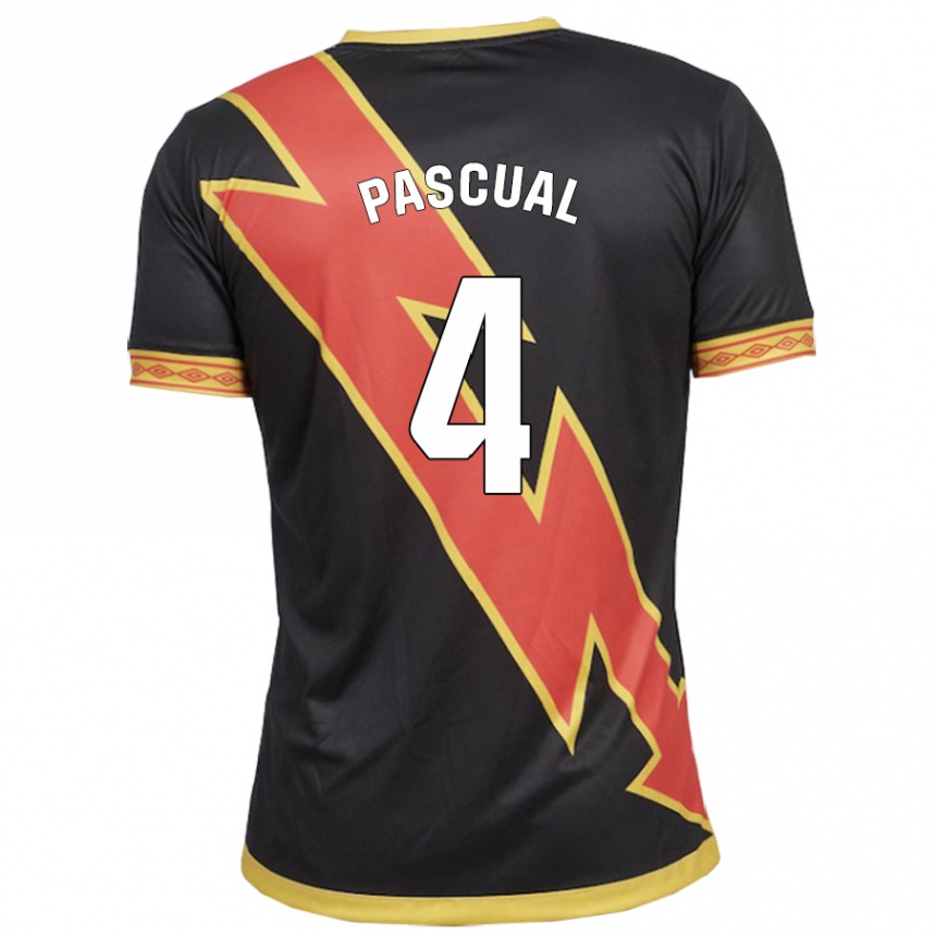 Niño Fútbol Camiseta Martín Pascual #4 Negro 2ª Equipación 2023/24 Perú