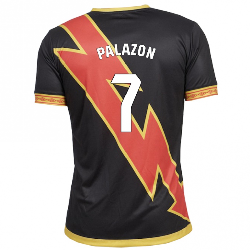 Niño Fútbol Camiseta Isi Palazón #7 Negro 2ª Equipación 2023/24 Perú