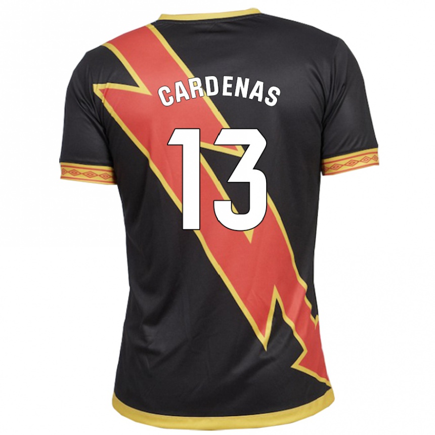 Niño Fútbol Camiseta Dani Cárdenas #13 Negro 2ª Equipación 2023/24 Perú