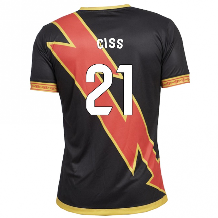 Niño Fútbol Camiseta Pathé Ciss #21 Negro 2ª Equipación 2023/24 Perú