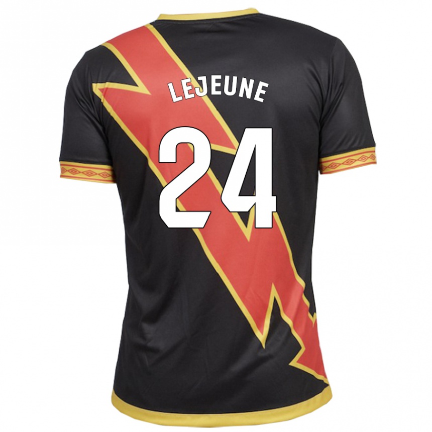 Niño Fútbol Camiseta Florian Lejeune #24 Negro 2ª Equipación 2023/24 Perú