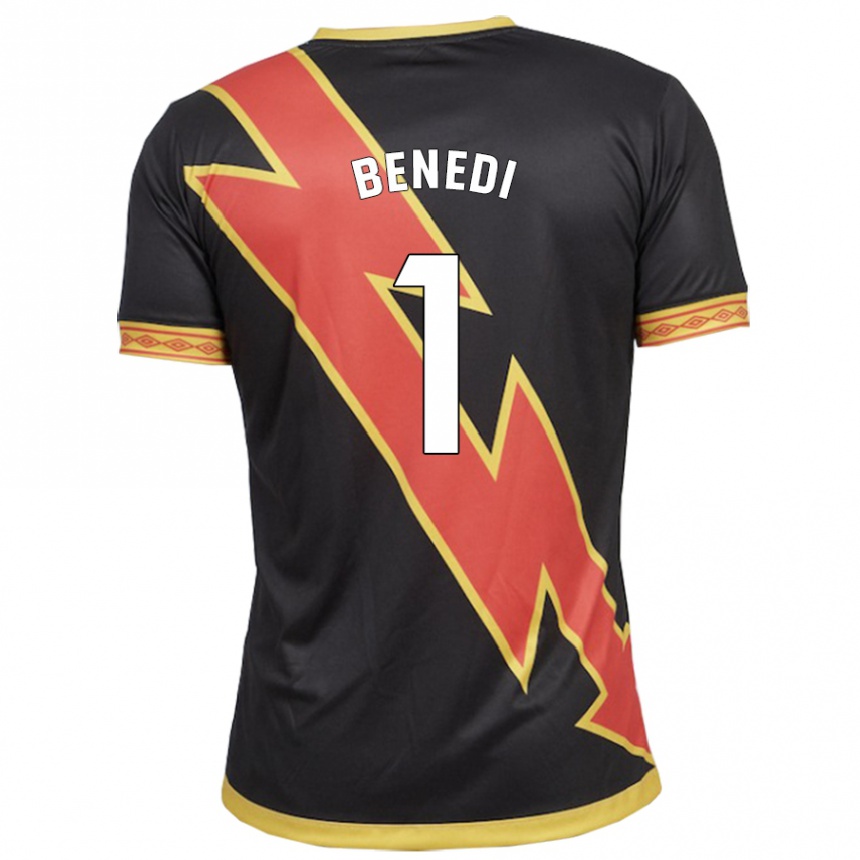 Niño Fútbol Camiseta Miguel Benedi #1 Negro 2ª Equipación 2023/24 Perú