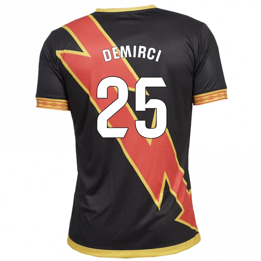 Niño Fútbol Camiseta Mert Demirci #25 Negro 2ª Equipación 2023/24 Perú