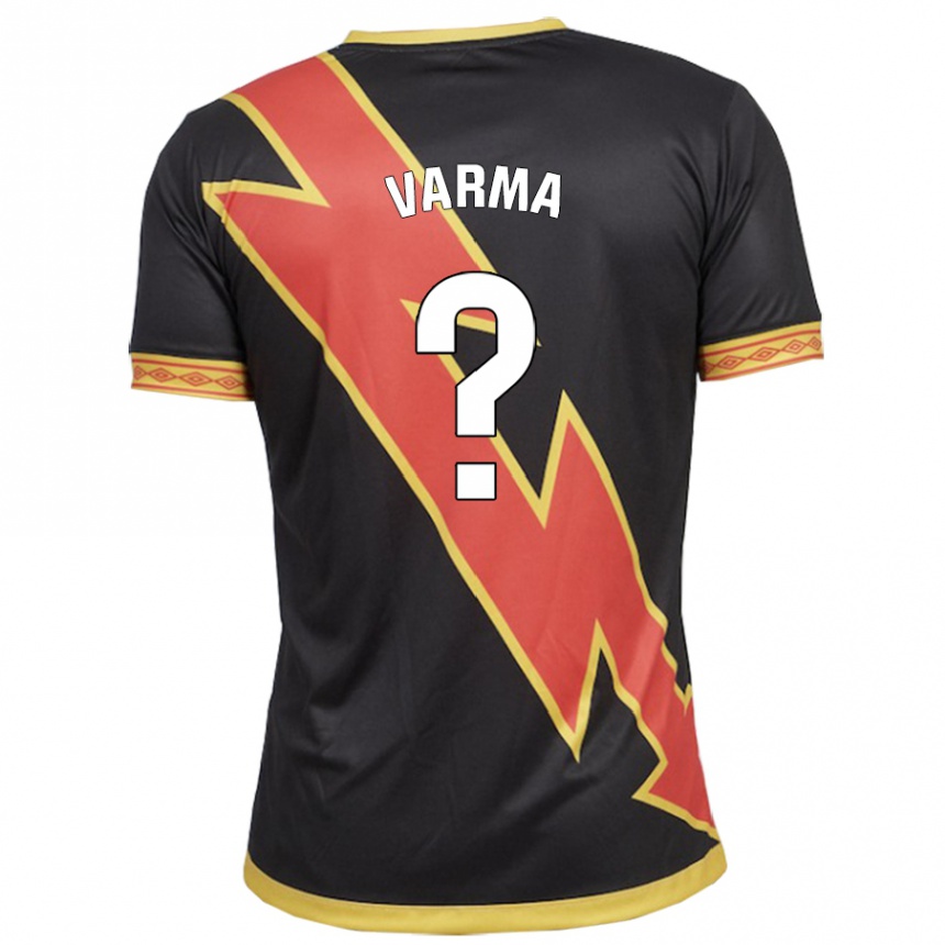 Niño Fútbol Camiseta Roman Varma #0 Negro 2ª Equipación 2023/24 Perú