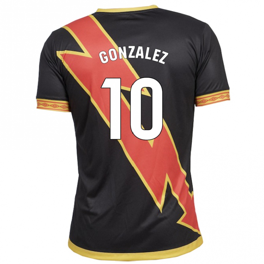 Niño Fútbol Camiseta Alba Gonzalez Perez #10 Negro 2ª Equipación 2023/24 Perú