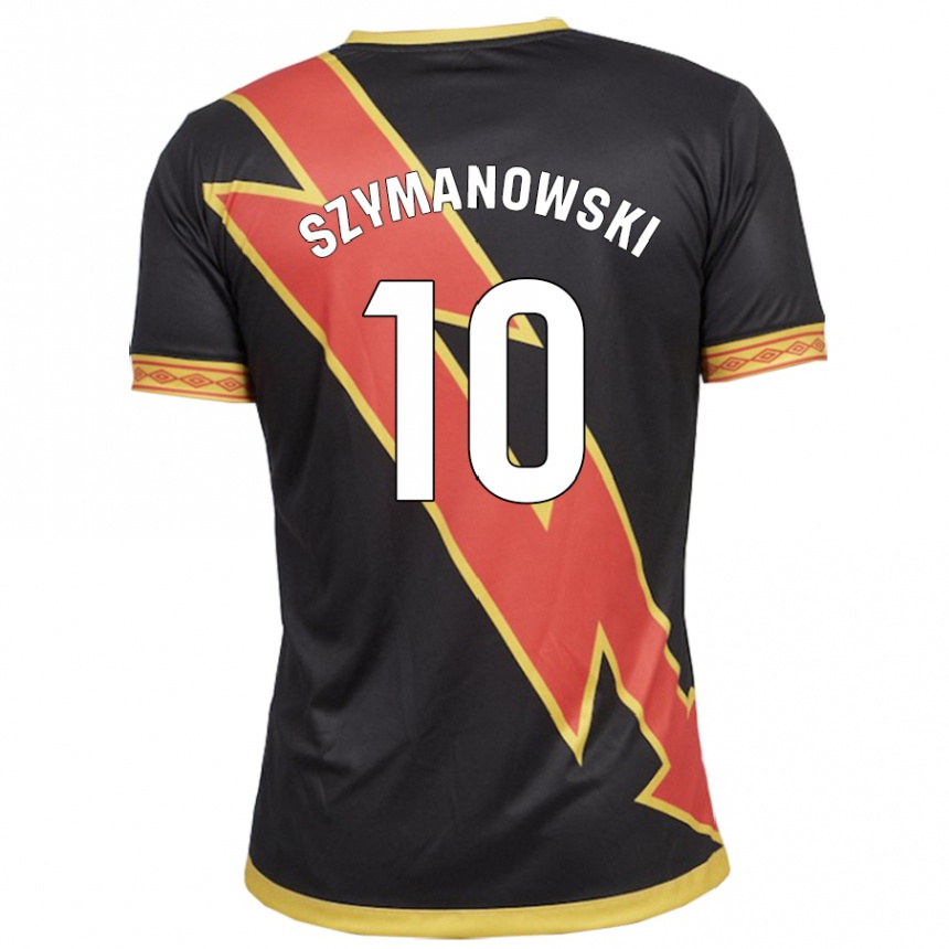 Niño Fútbol Camiseta Marianela Szymanowski #10 Negro 2ª Equipación 2023/24 Perú