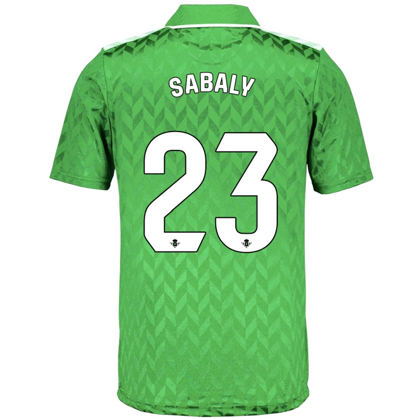 Niño Fútbol Camiseta Youssouf Sabaly #23 Verde 2ª Equipación 2023/24 Perú