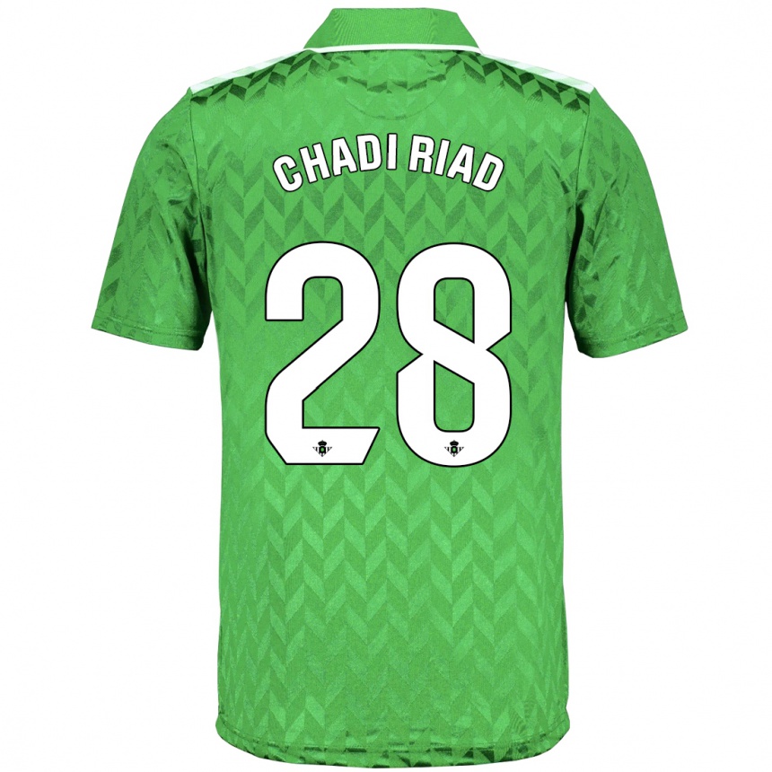 Niño Fútbol Camiseta Chadi Riad #28 Verde 2ª Equipación 2023/24 Perú