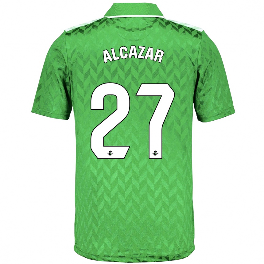 Niño Fútbol Camiseta Lucas Alcázar #27 Verde 2ª Equipación 2023/24 Perú