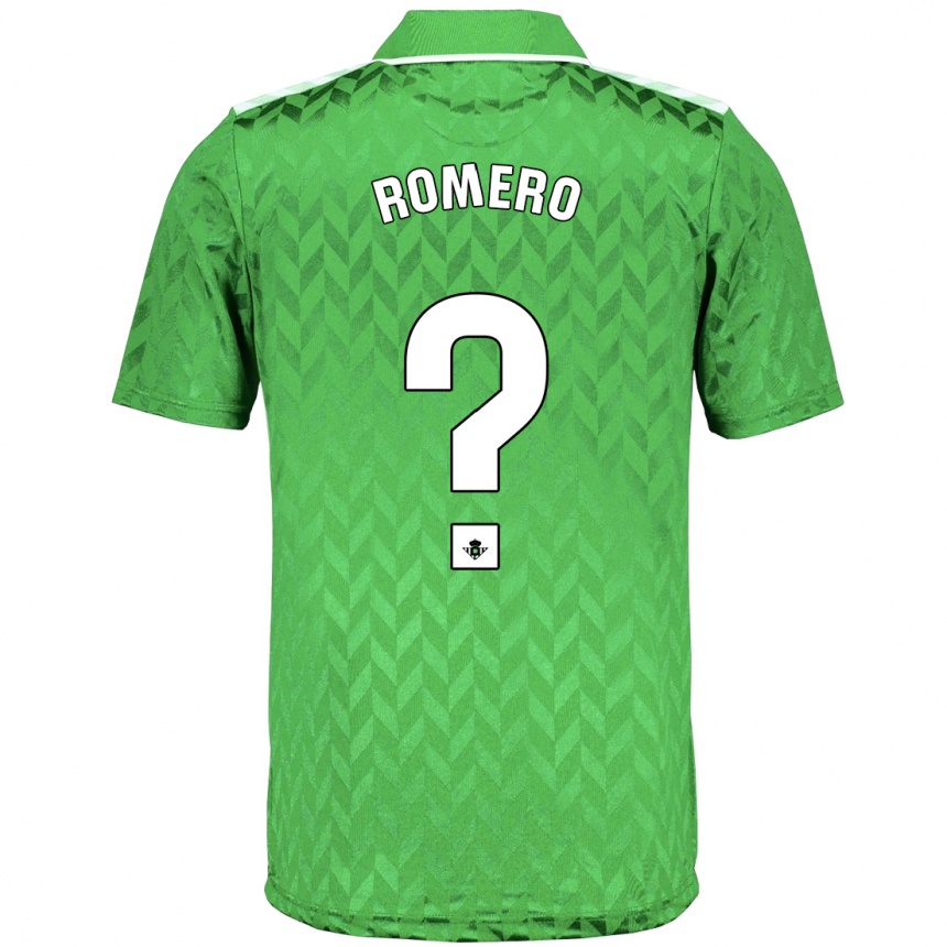 Niño Fútbol Camiseta Dani Romero #0 Verde 2ª Equipación 2023/24 Perú