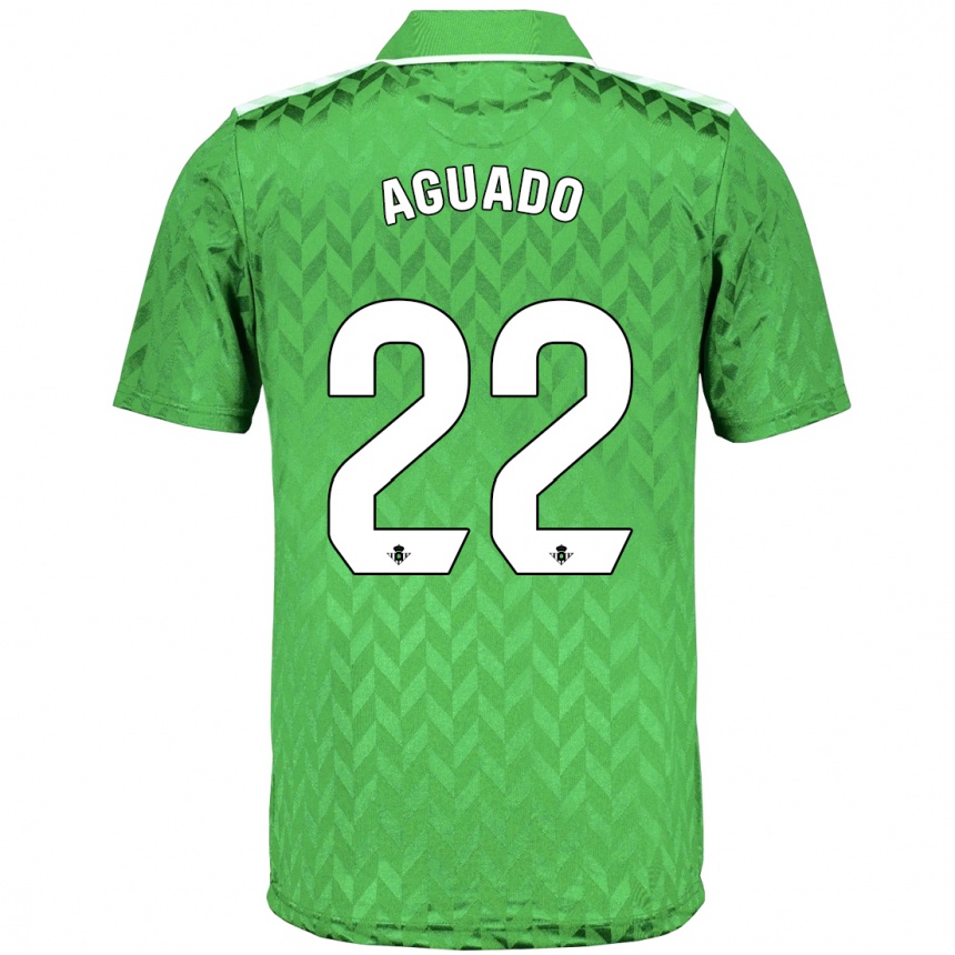 Niño Fútbol Camiseta Julia Aguado Fernández #22 Verde 2ª Equipación 2023/24 Perú