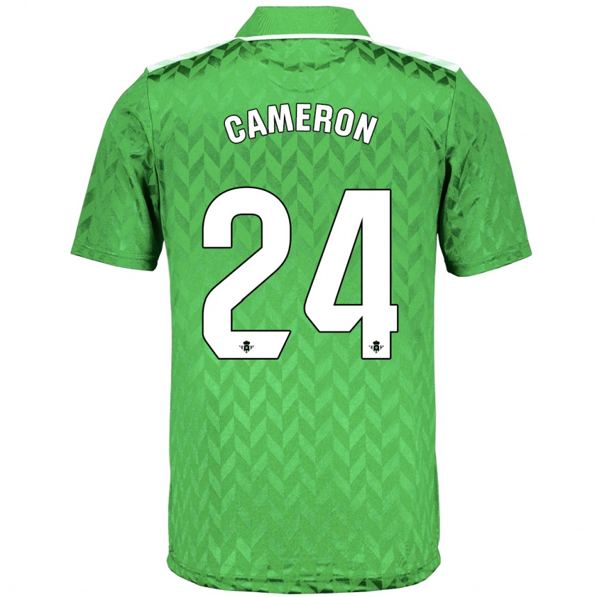 Niño Fútbol Camiseta Tiffany Devonna Cameron #24 Verde 2ª Equipación 2023/24 Perú