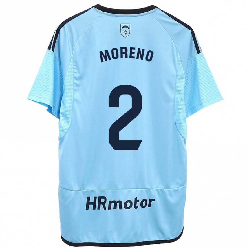 Niño Fútbol Camiseta Jorge Moreno #27 Azul 2ª Equipación 2023/24 Perú