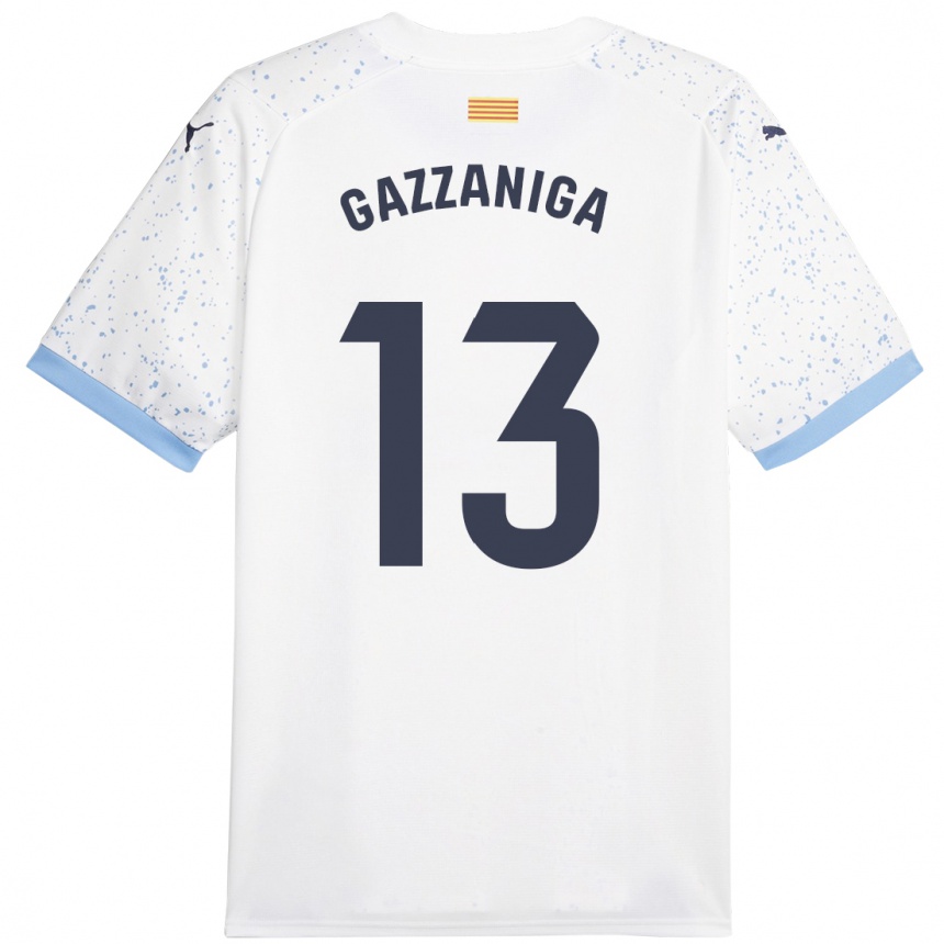 Niño Fútbol Camiseta Paulo Gazzaniga #13 Blanco 2ª Equipación 2023/24 Perú