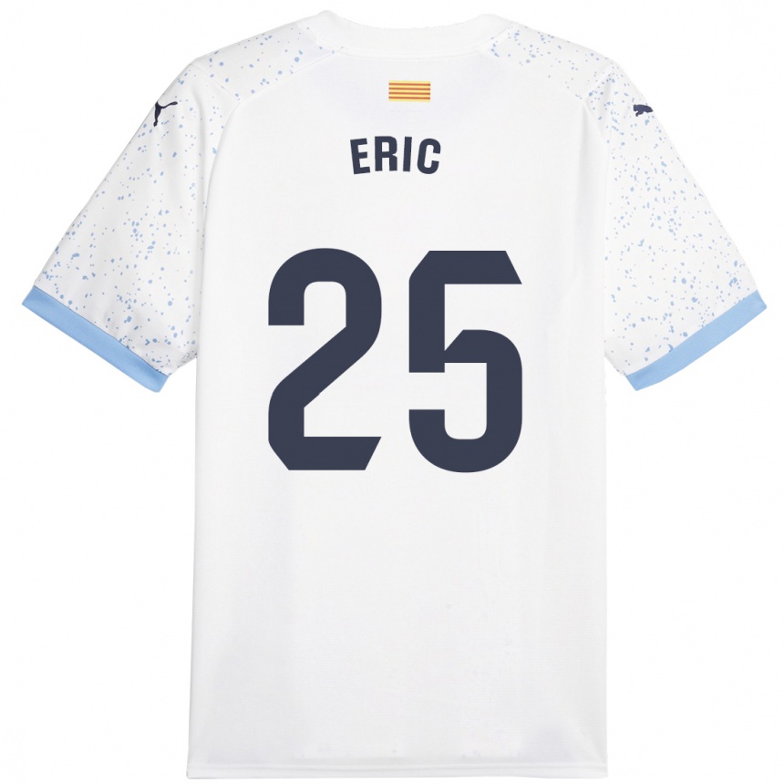 Niño Fútbol Camiseta Eric Garcia #25 Blanco 2ª Equipación 2023/24 Perú