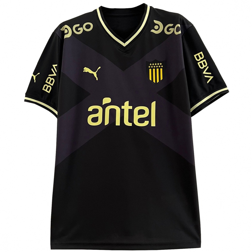 Niño Fútbol Camiseta Abel Hernández #23 Negro 2ª Equipación 2023/24 Perú