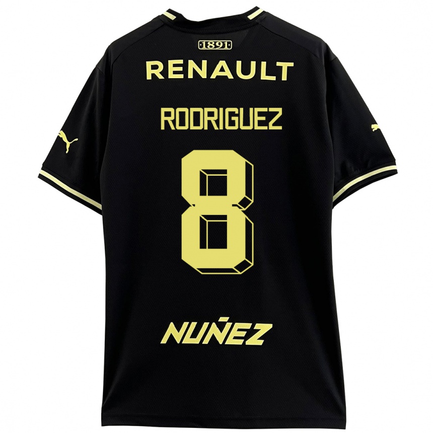 Niño Fútbol Camiseta Sebastián Rodríguez #8 Negro 2ª Equipación 2023/24 Perú