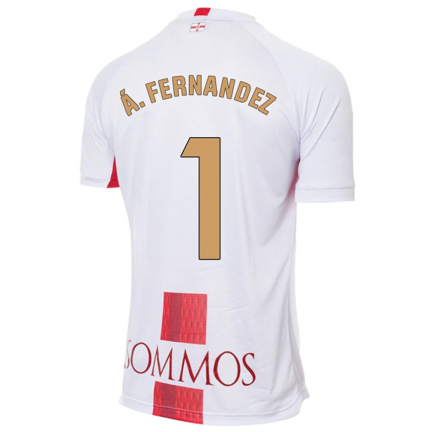 Niño Fútbol Camiseta Álvaro Fernández #1 Blanco 2ª Equipación 2023/24 Perú