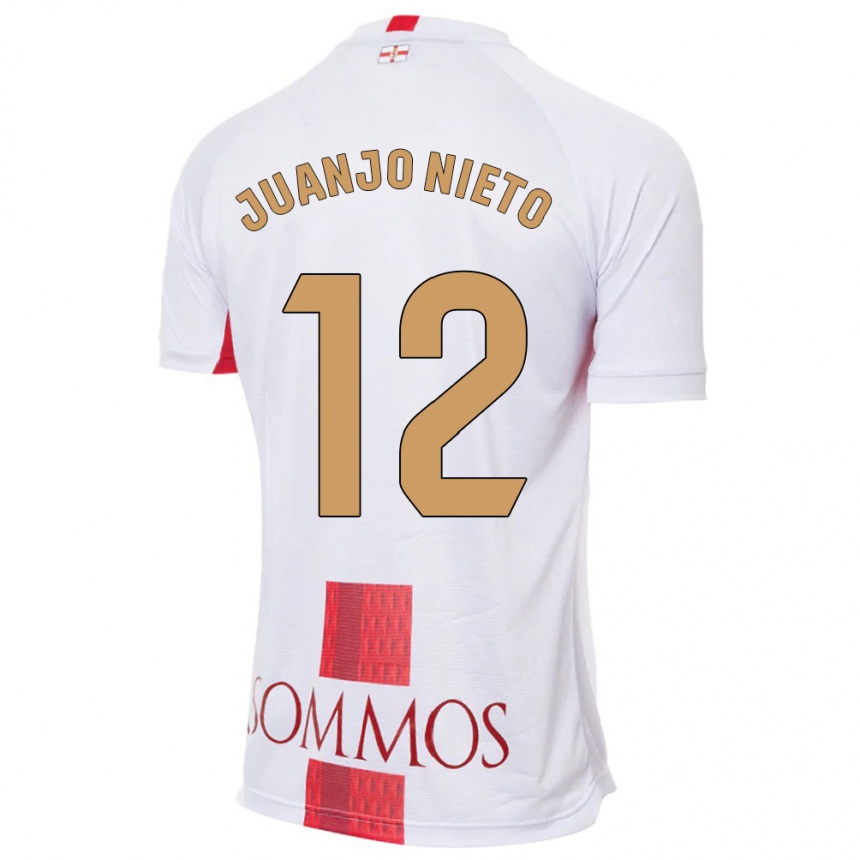 Niño Fútbol Camiseta Juanjo Nieto #12 Blanco 2ª Equipación 2023/24 Perú